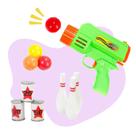 Lançador Infantil Acerte o Alvo 3 Bolas com Latinhas Toys 2U