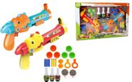 Lançador Super Shot Kit Dino 2 em 1 - Dmtoys