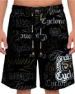 (LANÇAMENTO) Bermuda Cyclone Veludo Gothic Letters