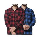 Lançamento Kit 2 Camisetas Masculina Xadrez Flanelada Com Bolsos Premium