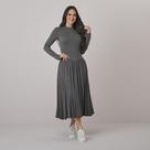 Lançamento Vestido Evangélico Midi Tainá Tata Martello Manga Longa Elegante Feminino cor:mesclaTAMANHO:M Lançamento Vestido Evangélico Midi Tainá Tata Martello Manga Longa Elegante Feminino cor:mesclaTAMANHO:M