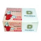 Lanceta De Segurança Automatica Descarpack 100 Unidades 23g Vermelha Lanceta De Segurança Automatica Descarpack 100 Unidades 23g Vermelha