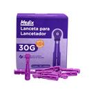 Lanceta para Lancetador 30G Caixa c/ 100 - Medix