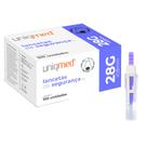Lancetas de segurança 1,8mm x 28g sla kit 300un uniqmed tamanho:28g Lancetas de segurança 1,8mm x 28g sla kit 300un uniqmed tamanho:28g