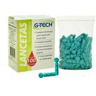 Lancetas GTech Universal 28G Estéreis Pacote com 100 Unidades