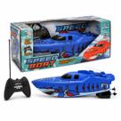 Lancha De Controle Remoto Speed Boat Azul - Polibrinq