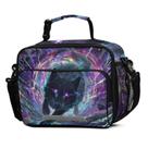Lancheira ALAZA Stylish Lunch Cooler Bag Purple Black Wolf Lancheira ALAZA Stylish Lunch Cooler Bag Purple Black Wolf