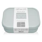Lancheira Ali+Oli Silicone Bento Box Blue para crianças e adultos