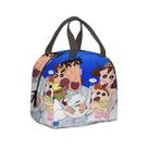 Lancheira Anime Crayons Shins chans Portable Bento Bento Bento