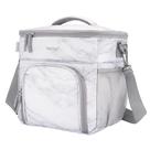 Lancheira Bentgo Prep Deluxe Isolada em Mármore Branco Multimetal