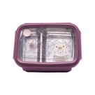 Lancheira Bento Box Inox Com Divisorias Milky Clingo