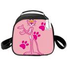Lancheira, bolsa térmica, Anime Pinks Panthers, portátil, Bento Lancheira, bolsa térmica, Anime Pinks Panthers, portátil, Bento