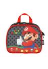 Lancheira Escolar Infantil Super Mario Luxcel LA42543MO Cor:Preto