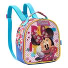 Lancheira Escolar Minnie Mouse Bolsa Costas Infantil Disney