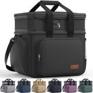 Lancheira HOTOR Bolsa térmica isolada de 2 camadas 32L preta Lancheira HOTOR Bolsa térmica isolada de 2 camadas 32L preta
