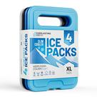 Lancheira Ice Pack Everlasting Ice RX com alça, pacote com 4 unidades, azul