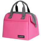 Lancheira isolada ECHSRT Large 10L, refrigerador à prova de vazamentos rosa