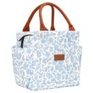Lancheira Joymee isolada reutilizável à prova de vazamentos de 10,3 L - azul floral Lancheira Joymee isolada reutilizável à prova de vazamentos de 10,3 L - azul floral