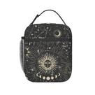 Lancheira KUOAICY Sun and Moon Mystic Goth Witchy reutilizável Lancheira KUOAICY Sun and Moon Mystic Goth Witchy reutilizável