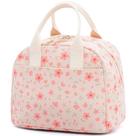Lancheira LOVELYWIND rosa de veludo cotelê isolada 27x19x20 cm Lancheira LOVELYWIND rosa de veludo cotelê isolada 27x19x20 cm
