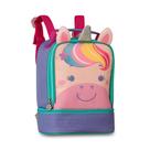 Lancheira Mochila Térmica Infantil 2 Zíperes Unicornio Roxo Lancheira Mochila Térmica Infantil 2 Zíperes Unicornio Roxo