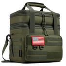 Lancheira Ralchyez Tactical 20L isolada de dois andares verde