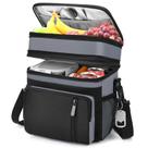 Lancheira, refrigerador isolado à prova de vazamentos BAGNN, 16L, cinza