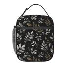 Lancheira SUPLUCHOM Boho Black Leaf Isolated Bento Box Cooler