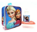 Lancheira Térmica Frozen Glitter Azul Alças Potes F5 Lancheira Térmica Frozen Glitter Azul Alças Potes F5