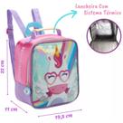 Lancheira Termica Infantil Menina Unicórnio Magic Denlex