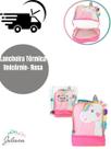 Lancheira Térmica Infantil Reforçada Unicórnio- Rosa Passeio