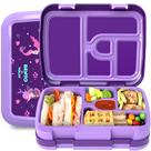 Lancheira YOLAY Bento Box para crianças com 5 compartimentos à prova de vazamentos