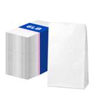 Lancheiras de papel Fit Meal Prep, pacote de 6 libras e 500, brancas (11 x 6 x 9 cm)