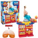Lanchonete Infantil Mercadinho Brinquedo c/ Hamburguer de Montar Lanchonete Infantil Mercadinho Brinquedo c/ Hamburguer de Montar