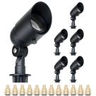 Landscape Lights Lumina Lighting 4W 12V à prova d'água, pacote com 6 Landscape Lights Lumina Lighting 4W 12V à prova d'água, pacote com 6