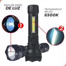 LANTERNA 1LED REC.3W.BIV. Temp.cor 6500k alcance 15 metros