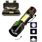 Lanterna 3em1 recarregavel led sabre zoom mesa trilha usb