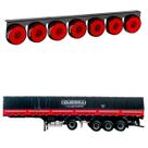 Lanterna 7 Marias Guerra LED Rubi 85mm Saída Fios Lanterna 7 Marias Guerra LED Rubi 85mm Saída Fios
