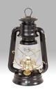 Lanterna a óleo Dietz Original 76 Burning Lantern preta com acabamento dourado