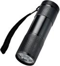 Lanterna Alumínio 9 LEDs Preta La-23
