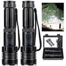 Lanterna AURASEASON 990.000 High Lumens Recarregável, Pacote com 2
