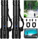 Lanterna AURASEASON High Lumens Recarregável de 90.000 LM, pacote com 2