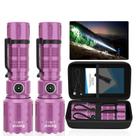Lanterna Banral High Lumens 20000LM 1500m recarregável roxa