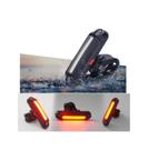 Lanterna Bike Farol Sinalizador Recarregável Usb Led 5 Modos