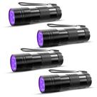 Lanterna Blacklight COSOOS 395nm UV 12LED portátil, pacote com 4