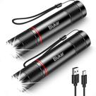 Lanterna Blukar Recarregável de 2000 L High Lumens, pacote com 2 Lanterna Blukar Recarregável de 2000 L High Lumens, pacote com 2