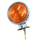 Lanterna Bojuda Led Laranja Cromada Lente Baixa Bivolt - FORTLUZ - 2534AM