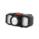 Lanterna cabeca led recarregavel triplo usb 3 lampadas