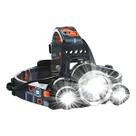 Lanterna Cabeça Triplo 3 Led Profissional Farol Recarregável