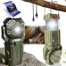 Lanterna Camping Solar Ventilador Powerbank LED Recarregável Lanterna Camping Solar Ventilador Powerbank LED Recarregável